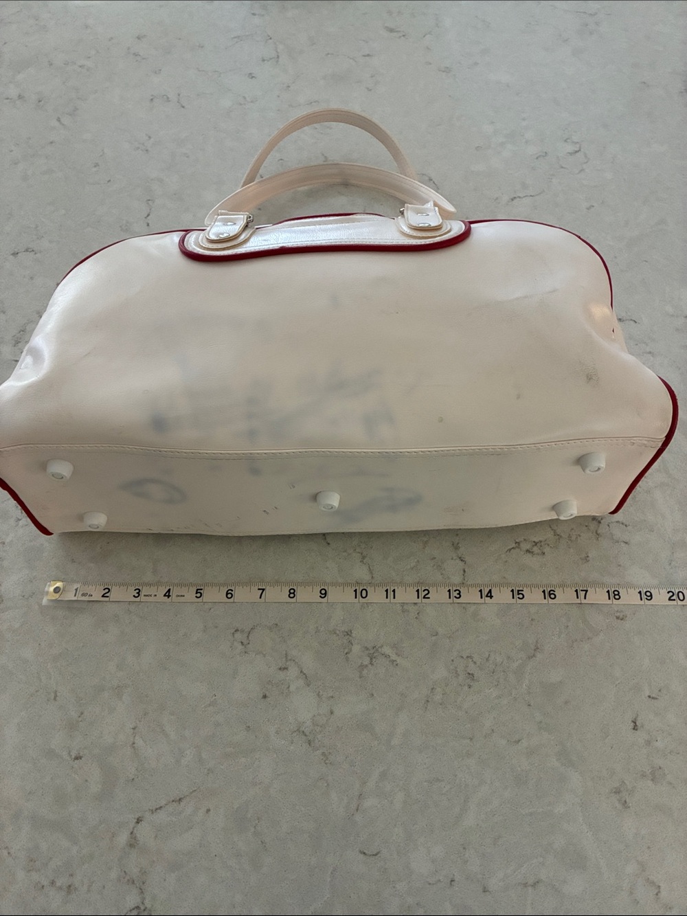 adidas white and red retro gym vintage bag - Picture 9 of 9